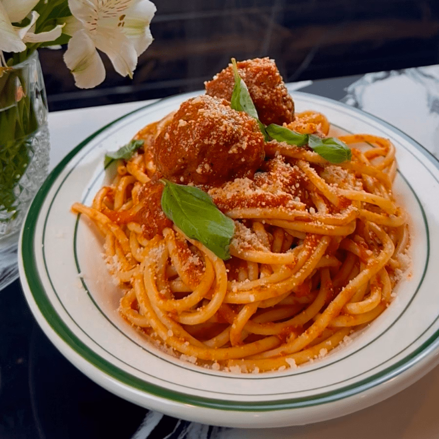 Spaghetti and Meatballs Pasta Anna Pizza Valley Village